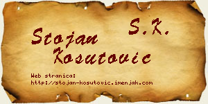 Stojan Košutović vizit kartica